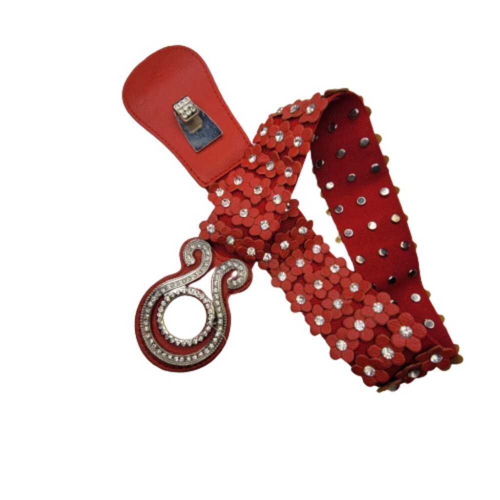 RED Crystal Stretch belt